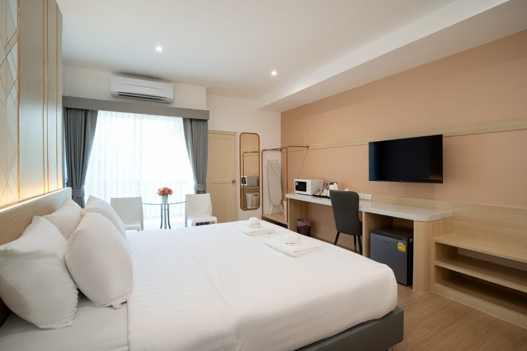 Deluxe Room7 - The Riski Residence Ngamwongwan โรงแรมมุสลิม ย่านงามวงค์วาน